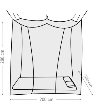 Moustiquaire Box 2 personnes - 200 x 200 cm