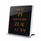 EPHEMERIS Horloge calendrier - Grands caracteres DST - Blanc - 28 cm