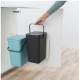 BRABANTIA Lot de 2 Poubelles de tri - 2x16 L