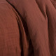 TODAY Parure de couette - 220 x 240 cm - Gaze de Coton - Terracotta