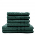 TODAY Lot de 4 Serviettes de bain 50 x 100 cm + 2 Draps de bain 70 x 130 cm Emeraude - 100% coton TODAY