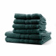 TODAY Lot de 4 Serviettes de bain 50 x 100 cm + 2 Draps de bain 70 x 130 cm Emeraude - 100% coton TODAY