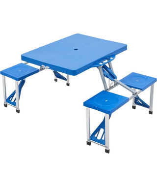 Table de camping pliante 4 personnes SURPASS bleu