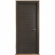 OPTIMUM Bloc Porte ajustable décor chene foncé MILANO - 204 x 83 cm - Gauche