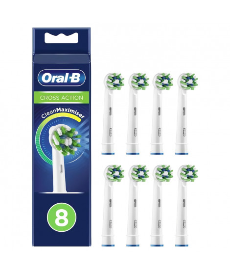 Oral-B Brossette CrossAction avec Technologie CleanMaximiser 8 unités