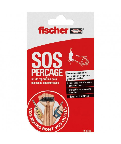 FISCHER - SOS perçage - Kit de Réparation pour perçages endommagés