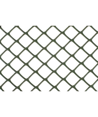 NATURE Grillage pour parterre - HDPE vert - Maille losange 20 mm - 0,5x3 m