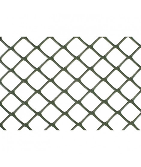 NATURE Grillage pour parterre - HDPE vert - Maille losange 20 mm - 0,5x3 m