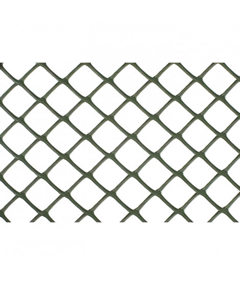 NATURE Grillage pour parterre - HDPE vert - Maille losange 20 mm - 0,5x3 m