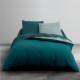 TODAY Parure de lit Andréa - En coton 2 personnes - 240x260 cm - Bicolore Bleu
