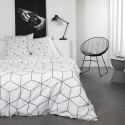 TODAY Raphael Parure de lit - Coton - 2 personnes - 200 x 200 cm - Imprimé Blanc