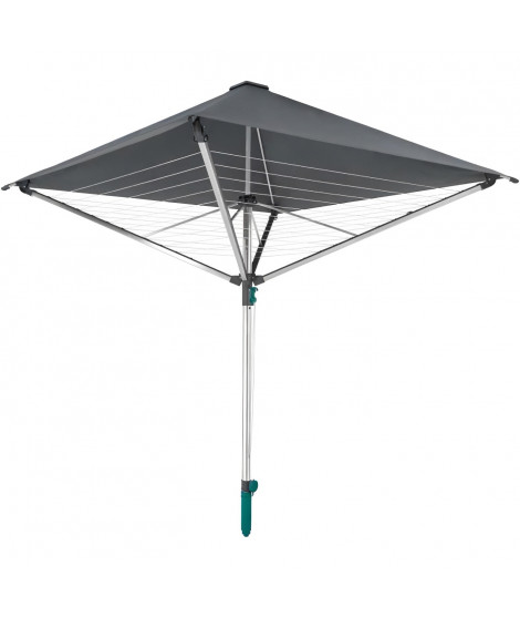 LEIFHEIT 82100 Séchoir parapluie LinoProtect 400, étendoir parapluie avec toit étanche, séchoir jardin inclus douille de sol