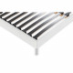 DEKO DREAM Sommier en kit 160x200 - Décor Blanc