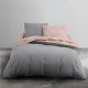 TODAY Louise Parure de lit - Coton - 2 personnes - 200 x 200 cm - Bicolore Gris et Rose