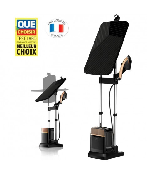 CALOR QT2020C0 Ixeo Power Défroisseur, Planche Smartboard 3 positions, Pressing 200g/min, Vapeur 5,8 bars, Fabriqué en France