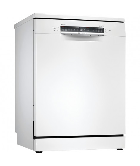 Lave-vaisselle pose libre BOSCH SGS4HTW47E SER4 - 12 couverts - Induction - L60cm - 44 dB - Blanc