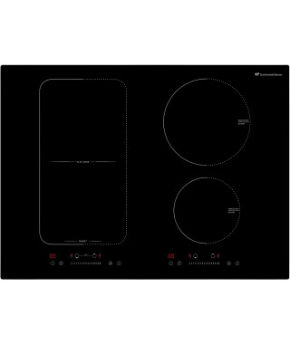 Plaque de cuisson a induction CONTINENTAL EDISON 4 foyers zone modulable Largeur L70 x P52 cm CETI4Z70FLEX