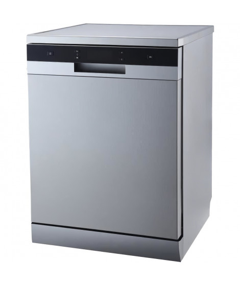 Lave-vaisselle pose libre CONTINENTAL EDISON CELV1444S - 14 couverts -  Largeur 60 cm - 44 dB - Silver