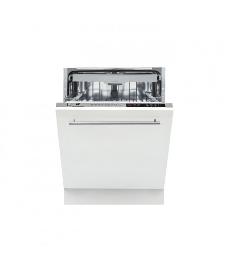 Lave-vaisselle encastrable CONTINENTAL EDISON - 15 couverts - Largeur 59,5 cm - 45 dB - Bandeau silver