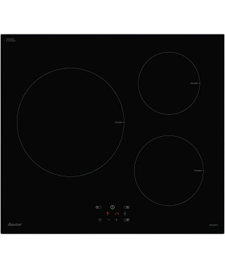 Table de cuisson induction SAUTER - 3 foyers - L60 cm - SI934B - 7200W - Noir