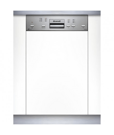 Lave-vaisselle encastrable BRANDT VS1010X - Induction - 10 couverts - L45cm - 47 dB - Silver