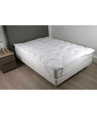 DODO Surmatelas 90 x 190 - Polyester fibre haute technologie - Moelleux - CONTRY