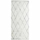 COTTON BERBERE Tapis de couloir - 70 x 110 cm - 100 % coton - Ecru naturel - Motif losange