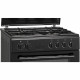 CONTINENTAL EDISON - CECG6065FCB Cuisiniere table gaz-4 foyers-Four électrique chaleur brassée-Catalyse-65 L-L 60 x H 85 cm-Noir