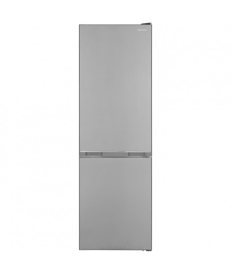 SHARP Réfrigérateur Combiné, 331 L, Inox