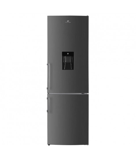 CONTINENTAL EDISON CEFC260IX Réfrigérateur congélateur bas 260 L - Froid statique - L 55 cm x P 56 cm x H 180 cm inox