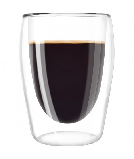 MELITTA Lot de 2 verres en borosilicate pour café long 200 ml transparent