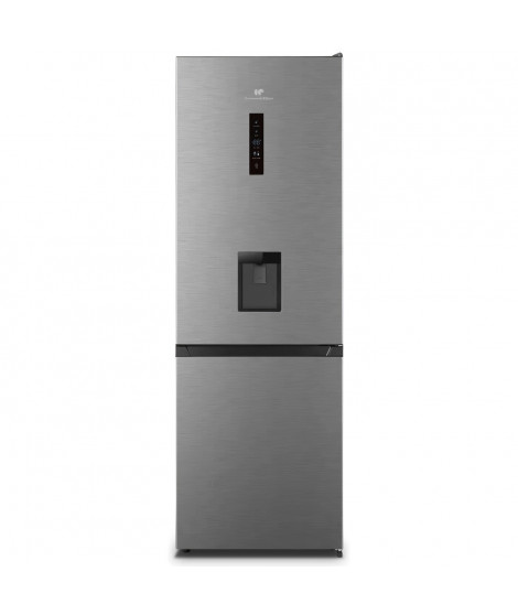 CONTINENTAL EDISON CEFC288NFIX Réfrigérateur combiné 288 L (205 L + 83 L) Total No Frost H 1,784 cm x L 59,5 cm x P 59,2 cm Inox