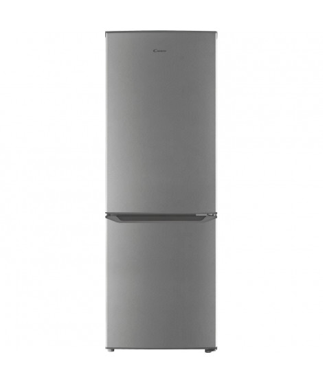 CANDY CFM 14504SN - Réfrigérateur combiné 165L (122+43L) - Froid statique - L50x H142,2cm - Silver