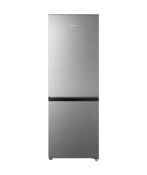 HISENSE RB224D4BDF - Réfrigérateur congélateur bas - 165L (122L + 43L) - froid statique - L 49,5cm x H 143cm - Silver