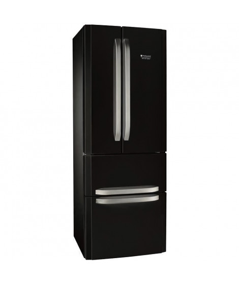 HOTPOINT E4DBC1 - Réfrigérateur multi-portes - 399L (292+107) - Froid ventilé No frost - L 70cm x H 195.5cm - Noir