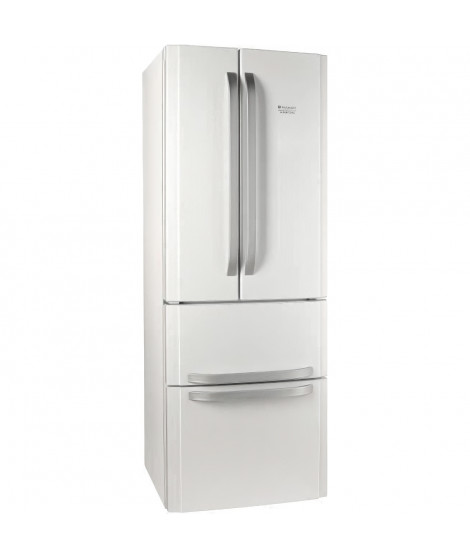 HOTPOINT E4DWC1 - Réfrigérateur multi-portes - 399L (292+107) - Froid ventilé - L 70cm x H 195.5cm - Blanc