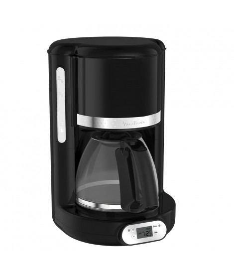 MOULINEX FG380B10 Soleil Cafetiere filtre programmable 10/15 tasses, Verseuse verre 1.25 L, Puissance 1000 W, Machine a café,…