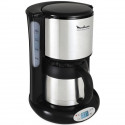 MOULINEX FT362811 Cafetiere filtre avec verseuse isotherme SUBITO - Programmable - 8 a 12 tasses - Noir et Inox