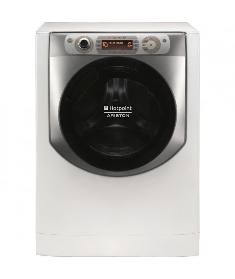 Lave-linge hublot HOTPOINT AQ114D497SDEUN Aqualtis - 11 kg - Induction - 1400 tours/min - Blanc