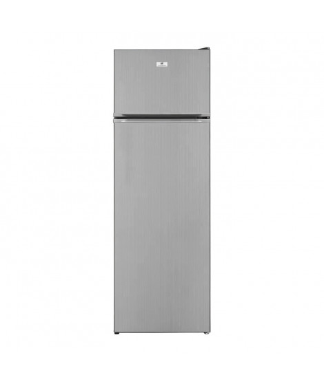 CONTINENTAL EDISON CEF2D240S Réfrigérateur 2 portes 242,5L Froid statique L 54 cm x H 160 cm Silver