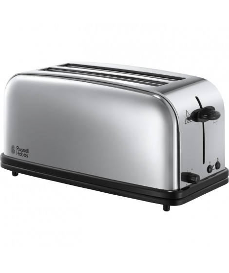 RUSSELL HOBBS 23520-56 Toaster Grille Pain 1600W Victory 2 Longues Fentes Chauffe Viennoiserie Design Rétro