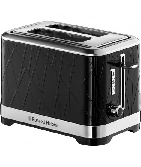 Russell Hobbs 28091-56 Toaster Grille-Pain Structure, Lift'n Look, Fentes XL, Cuisson Ajustable, Réchauffe Viennoiseries - Noir