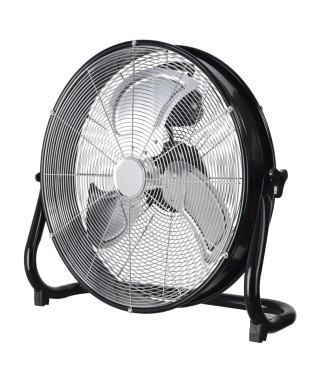 Ventilateur industriel de sol - Brasseur d'air OCEANIC - 120W - 3 vitesses - Diametre 45 cm - Noir