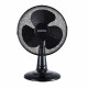 Ventilateur de table OCEANIC - 40W - Diametre 30 cm - 3 vitesses - Oscillant - Noir