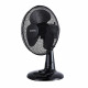 Ventilateur de table OCEANIC - 40W - Diametre 30 cm - 3 vitesses - Oscillant - Noir