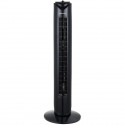 Ventilateur colonne OCEANIC - 45W - Hauteur 81 cm - 3 vitesses - Oscillant - Minuterie - Noir