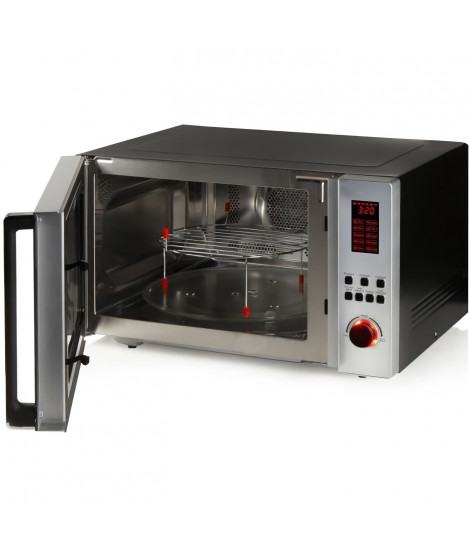 DOMO DO1059CG Micro-ondes combiné 42L - 3-en-1 : Micro ondes 1000W, grill 1300W, convection 2700W - 10 programmes - Minuterie…
