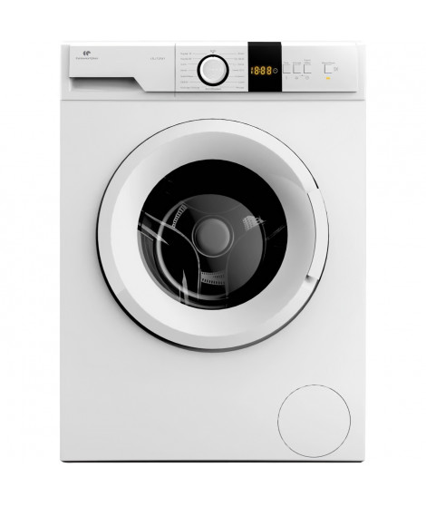 Lave-linge hublot CONTINENTAL EDISON CELL712IW1 -  7 kg  Moteur induction   Largeur 59,7 cm - 1200 tours/min - Blanc