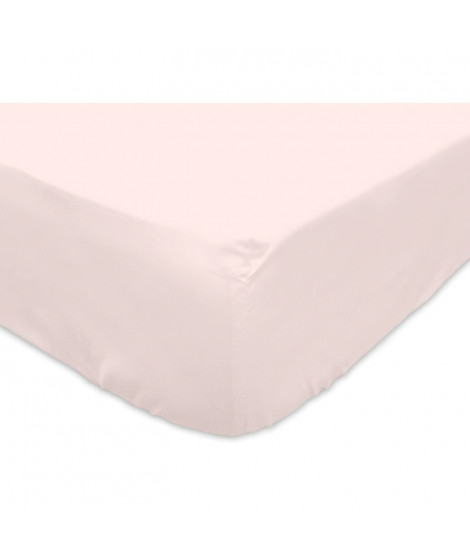 SOLEIL d'OCRE Drap housse 100% Coton 160x200 cm Rose