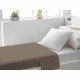 SOLEIL d'OCRE Drap plat 100% Coton 180x290cm Taupe